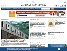 Tablet Screenshot of natlawreview.com